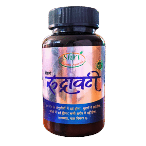 Rudravati Tablets Ayurvedic Joint Pain Medicine Bottle by Shri Pharma
